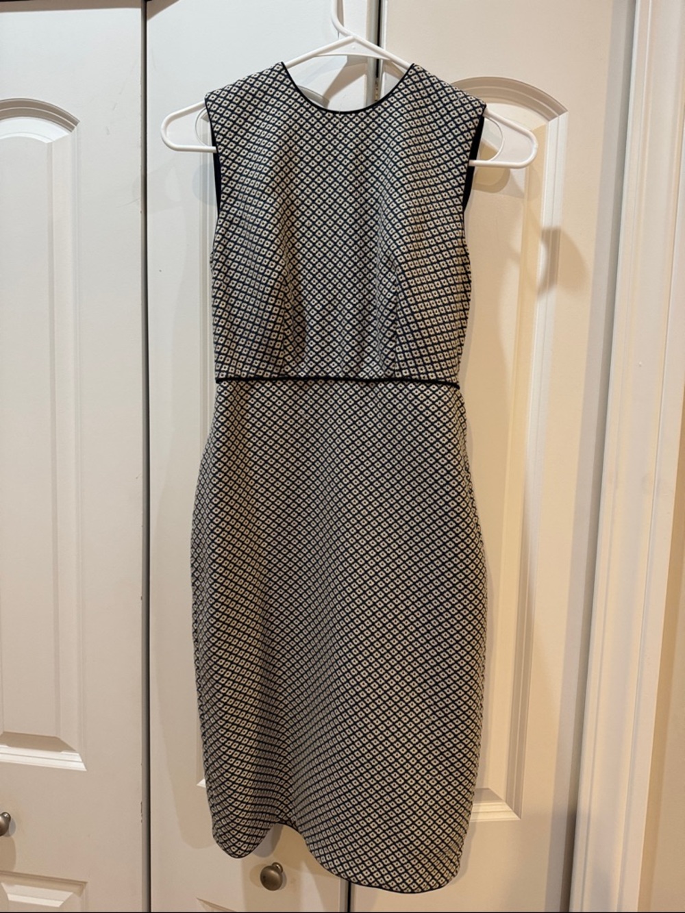 Ann Taylor Geometric Midi Sheath Dress